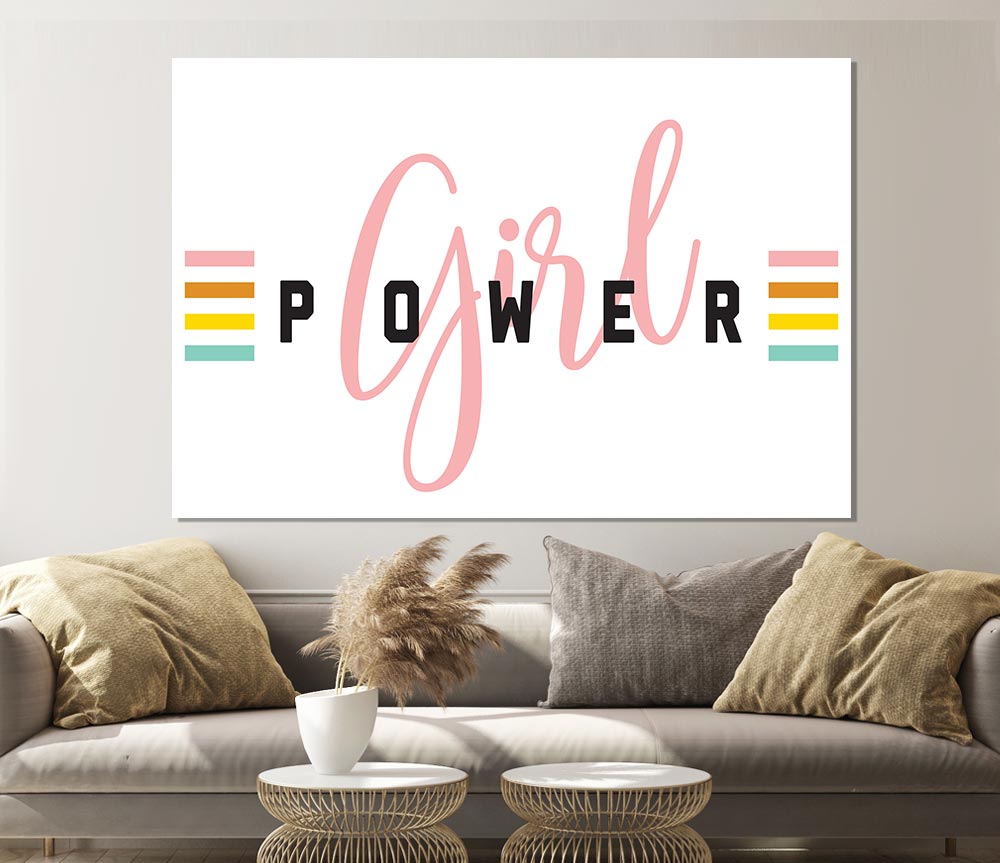 Girl Power Print Poster Wall Art