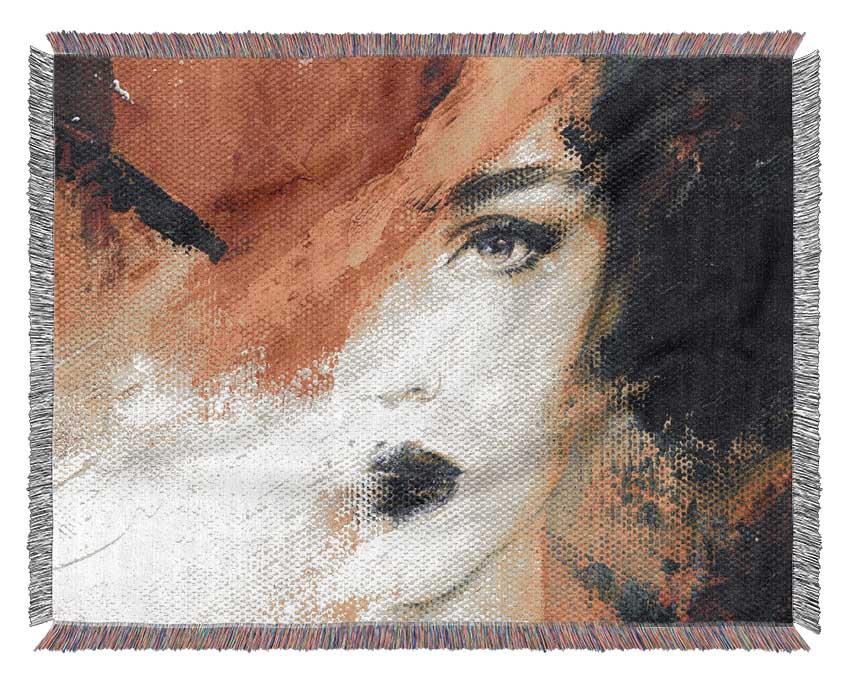 Striking Face Woven Blanket