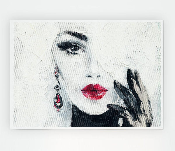 Face Of Elegance Print Poster Wall Art