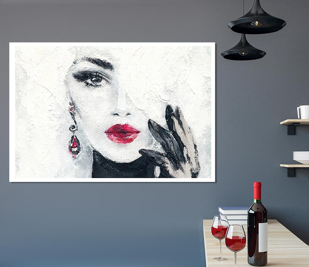 Face Of Elegance Print Poster Wall Art