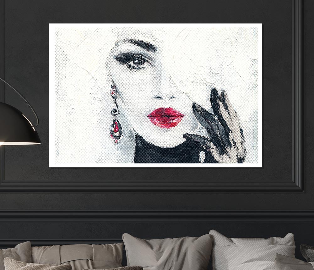 Face Of Elegance Print Poster Wall Art