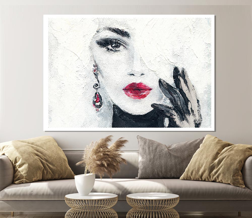 Face Of Elegance Print Poster Wall Art