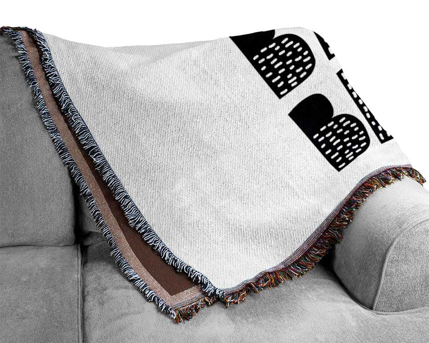 Be Brave Cute Woven Blanket