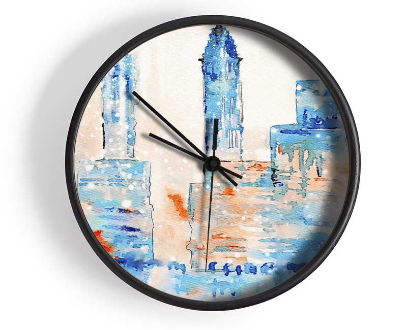 Hazy Streets Of New York Clock - Wallart-Direct UK