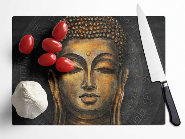 Serenity Buddha Glass Chopping Board