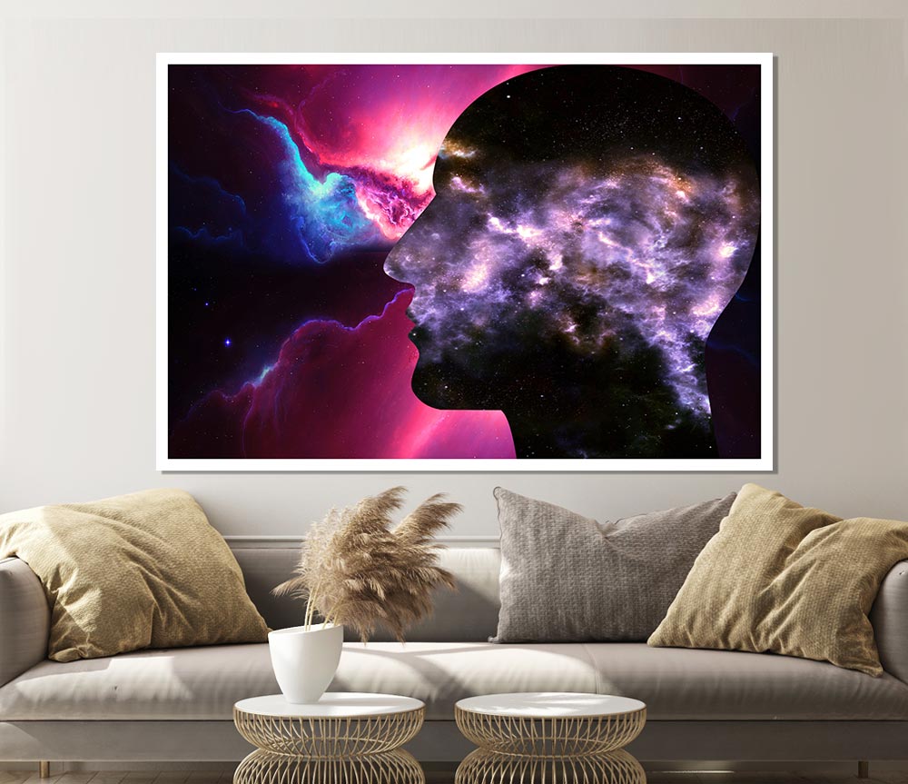 Face Of The Universe Print Poster Wall Art