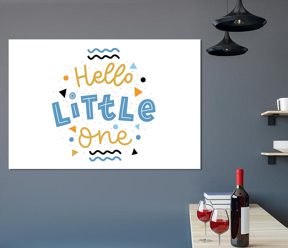 Hello Little One Print Poster Wall Art