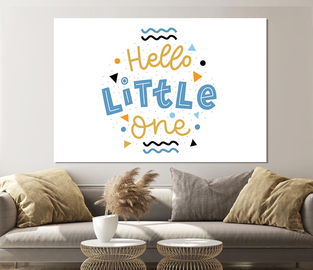 Hello Little One Print Poster Wall Art