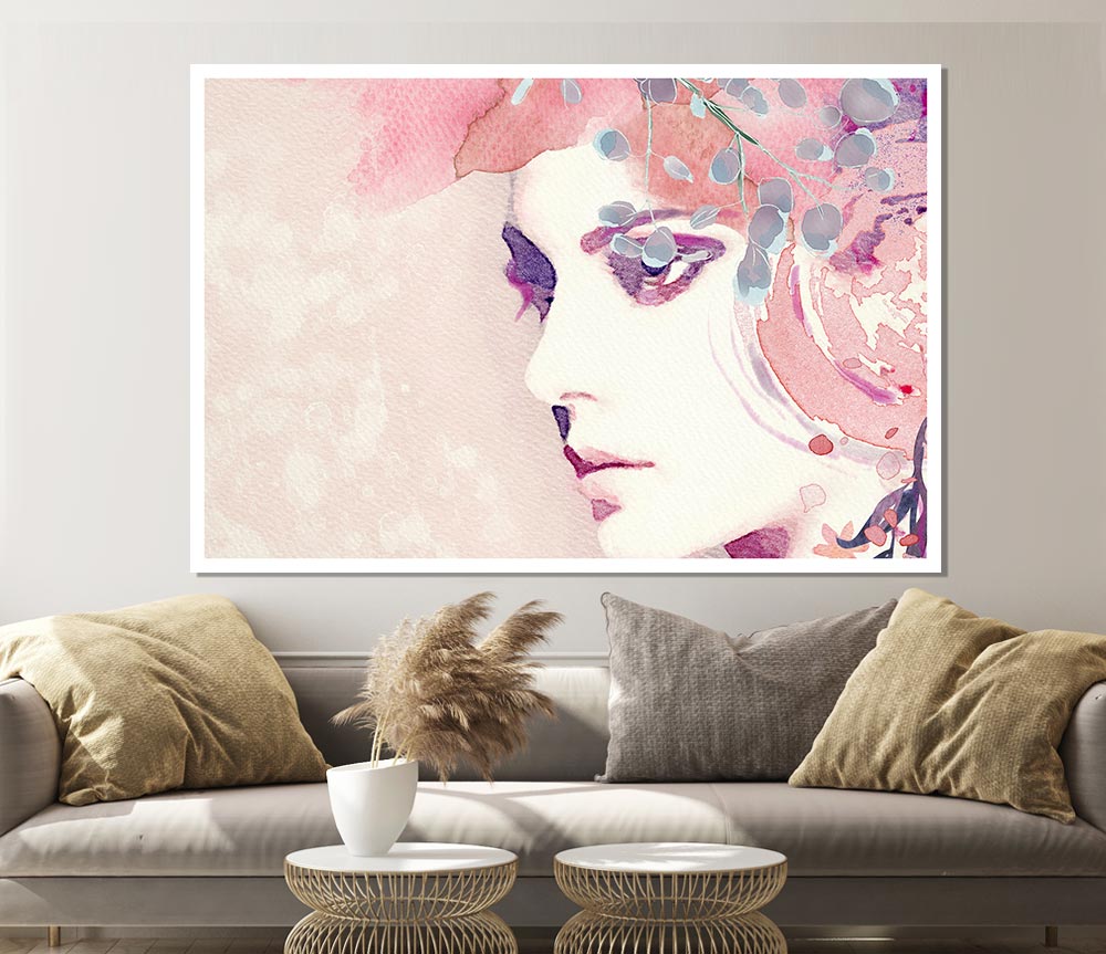 The Face Of Lilac Print Poster Wall Art