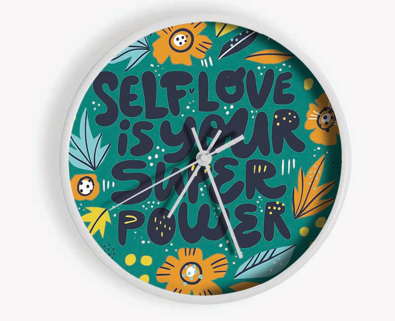 Self Love Is Your Super Power Clock - Wallart-Direct UK