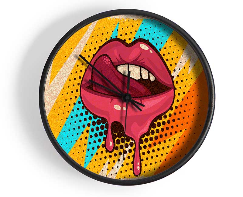 Lips Of Lightning Clock - Wallart-Direct UK