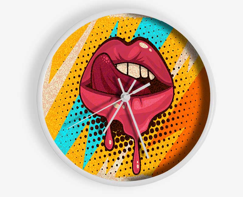 Lips Of Lightning Clock - Wallart-Direct UK