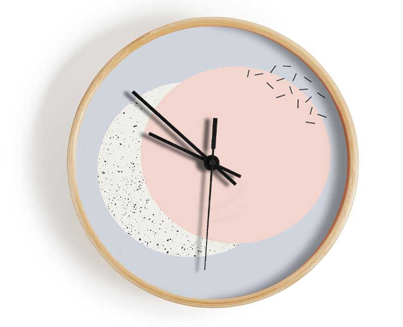 Pastel Circles Clock - Wallart-Direct UK