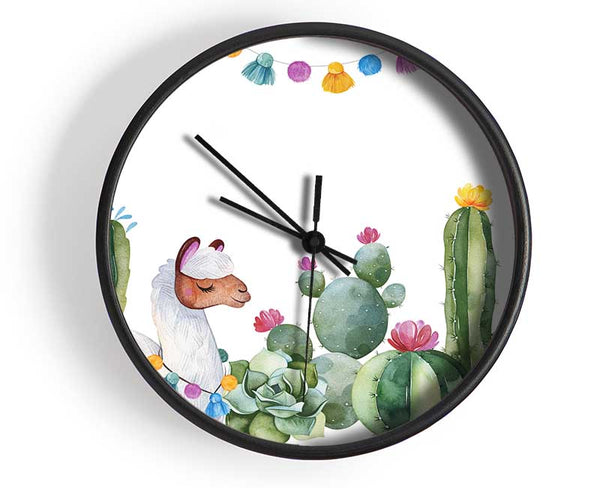 Llama Nursery Clock - Wallart-Direct UK