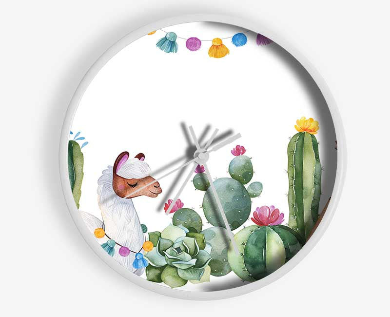 Llama Nursery Clock - Wallart-Direct UK