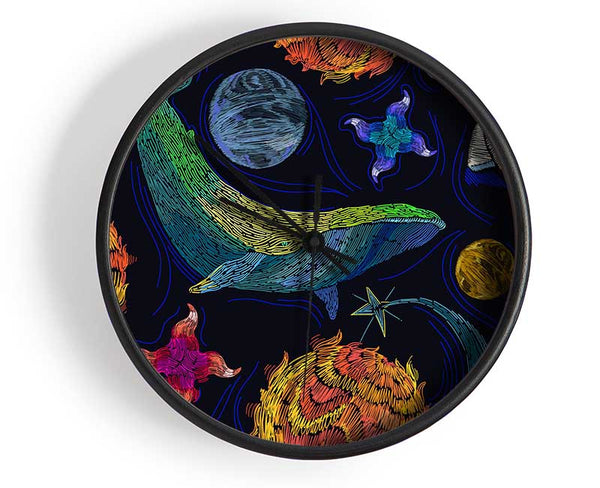 Space Whale Clock - Wallart-Direct UK