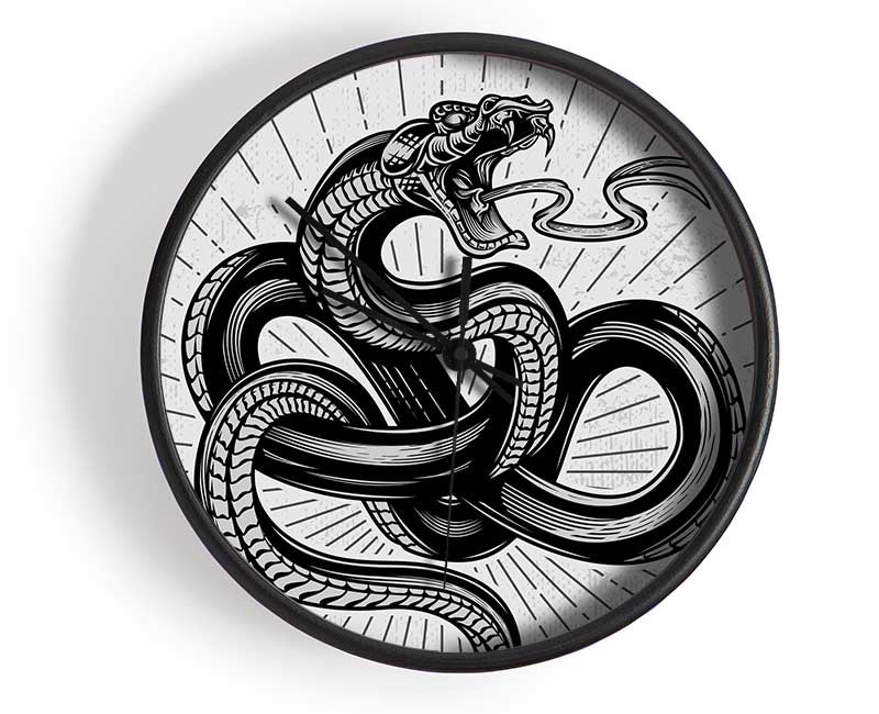 Tattoo Snake Clock - Wallart-Direct UK