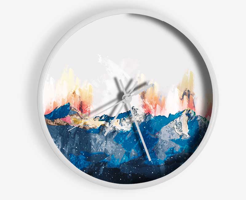 The Mountain Range Clock - Wallart-Direct UK