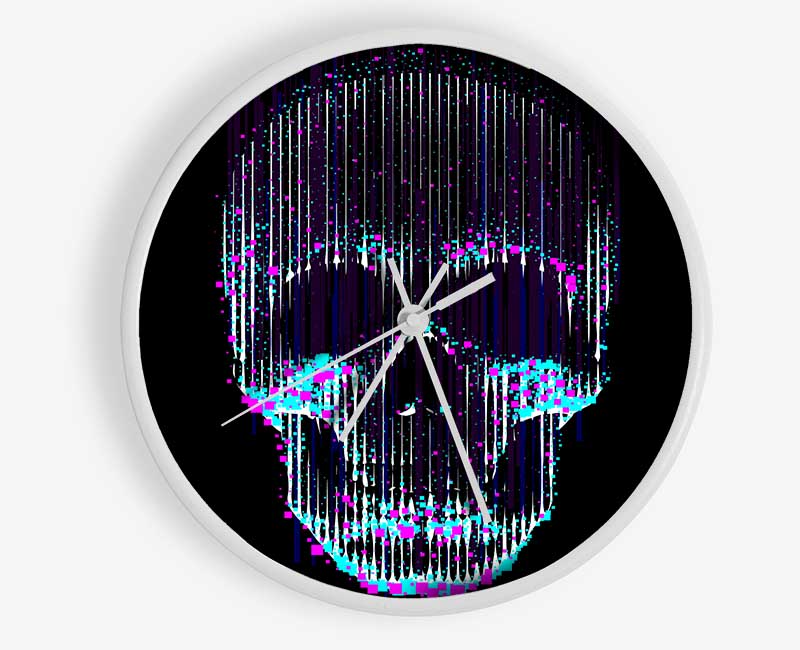 Distorted Skull Clock - Wallart-Direct UK