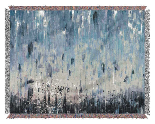 The Abstract Rain Woven Blanket