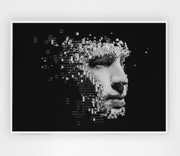 Break Away Face Print Poster Wall Art