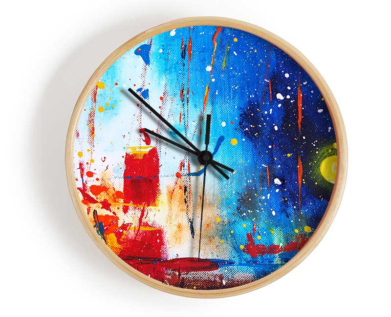 Striking Distortion Of Space Clock - Wallart-Direct UK