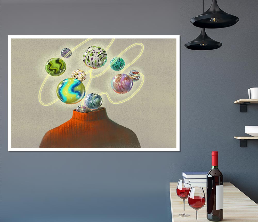 Head Of The Universe Print Poster Wall Art