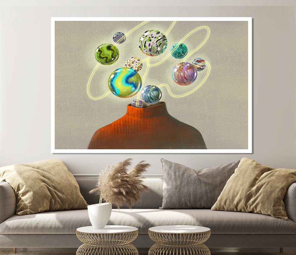 Head Of The Universe Print Poster Wall Art