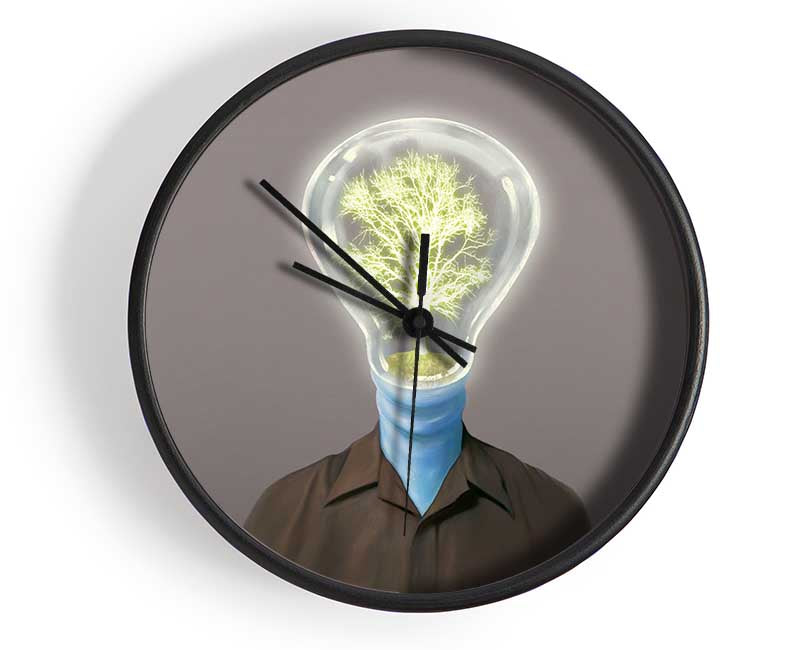 Light Bulb Head Clock - Wallart-Direct UK