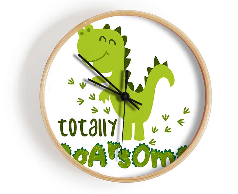 Totally Roarsome Clock - Wallart-Direct UK