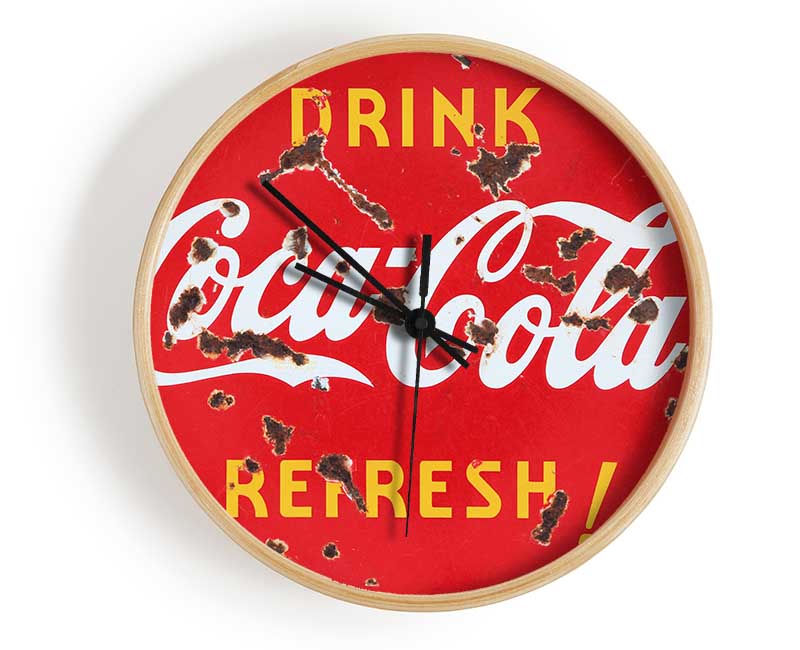 Drink Coca Cola Clock - Wallart-Direct UK