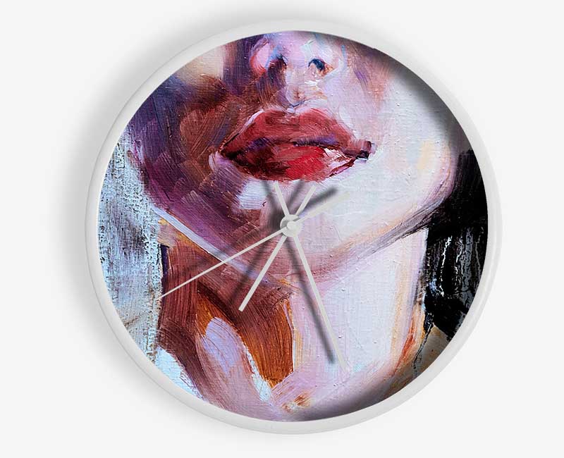 The Lips Of A Woman Clock - Wallart-Direct UK