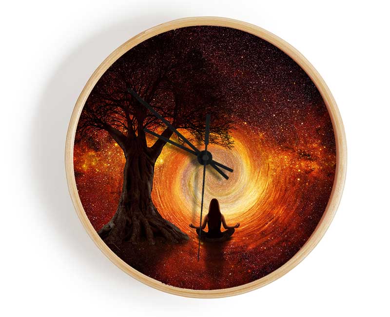 Meditation By The Tree Clock - Wallart-Direct UK