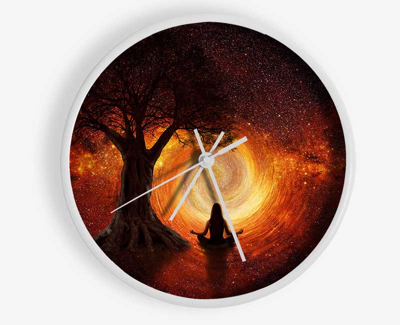 Meditation By The Tree Clock - Wallart-Direct UK