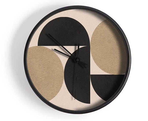 Semi Circle Simplicity Clock - Wallart-Direct UK