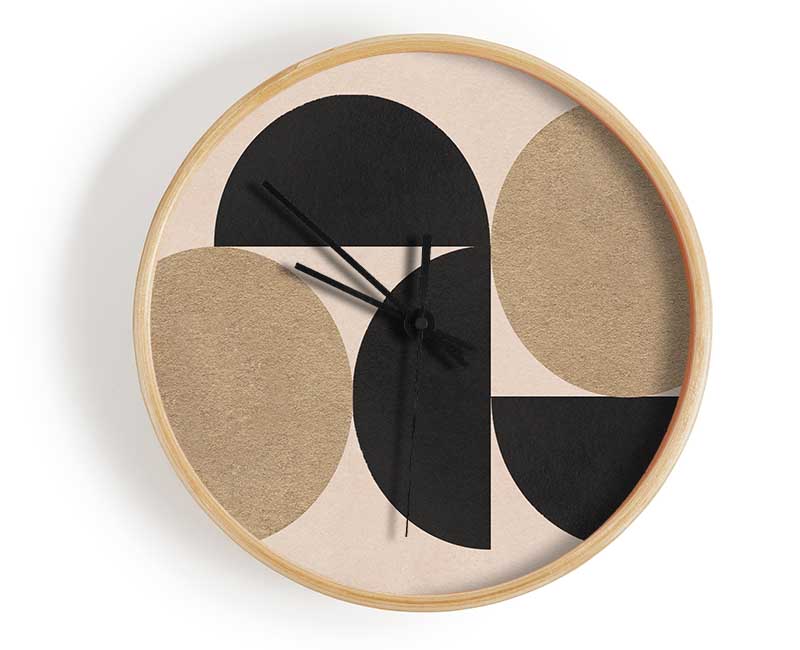 Semi Circle Simplicity Clock - Wallart-Direct UK