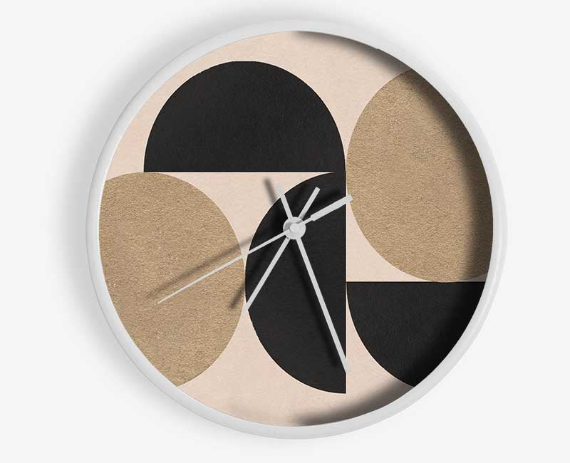 Semi Circle Simplicity Clock - Wallart-Direct UK