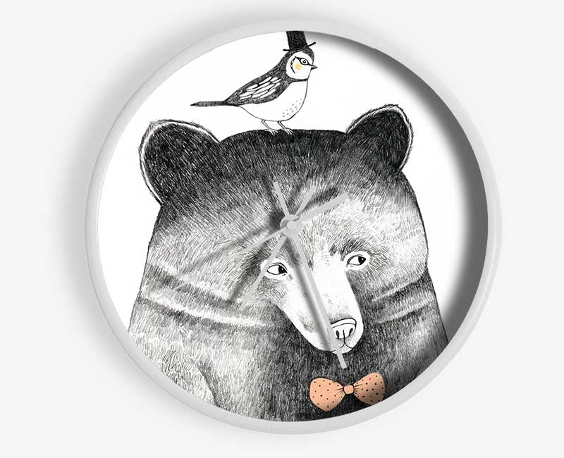 Bird And Bear Clock - Wallart-Direct UK