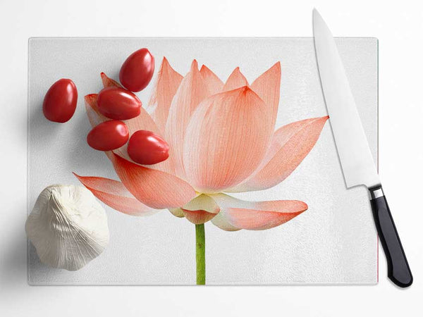 The Peach Flower Beauty Glass Chopping Board