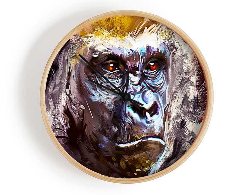 The Serious Gorilla Clock - Wallart-Direct UK