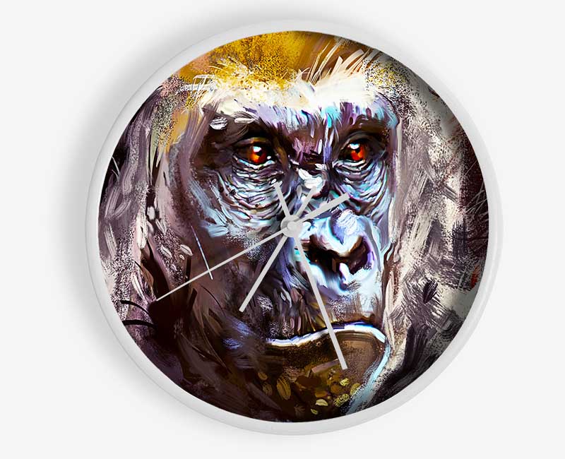 The Serious Gorilla Clock - Wallart-Direct UK