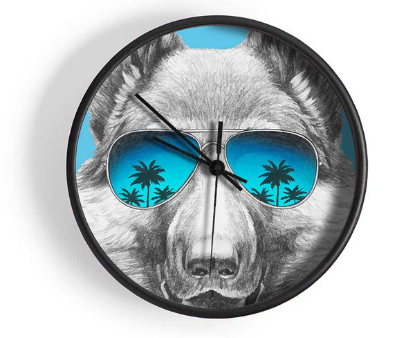 German Shepherd Glasses Clock - Wallart-Direct UK