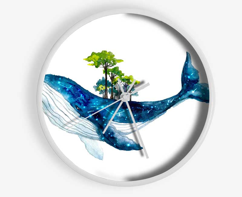 The Whale Forest Clock - Wallart-Direct UK