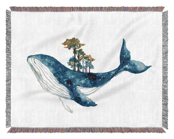 The Whale Forest Woven Blanket