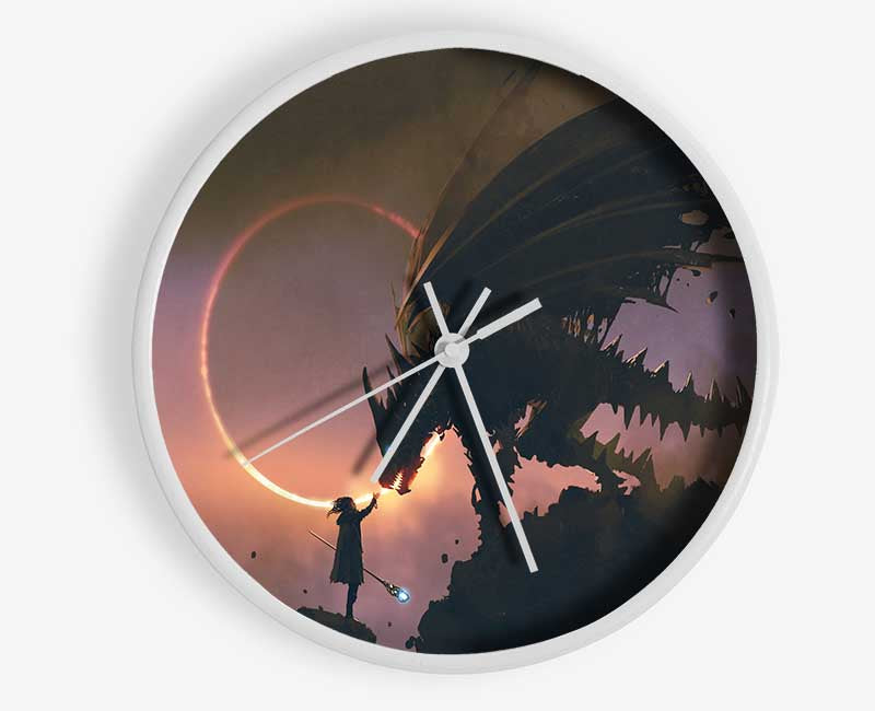 The Dragon Of The Cliff Clock - Wallart-Direct UK