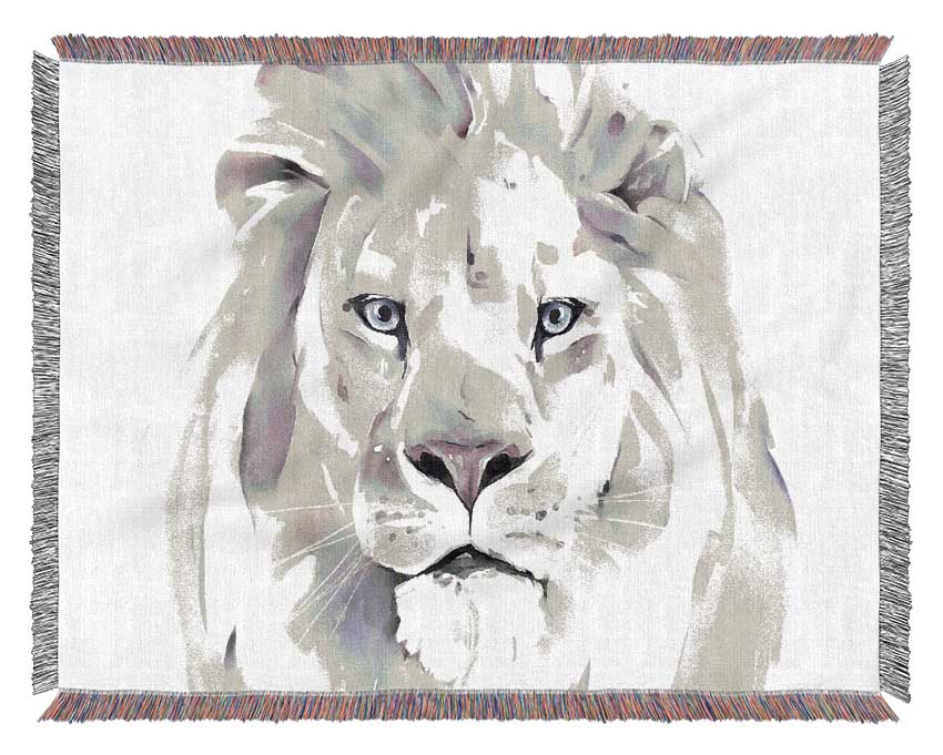 The Grey Lion Woven Blanket