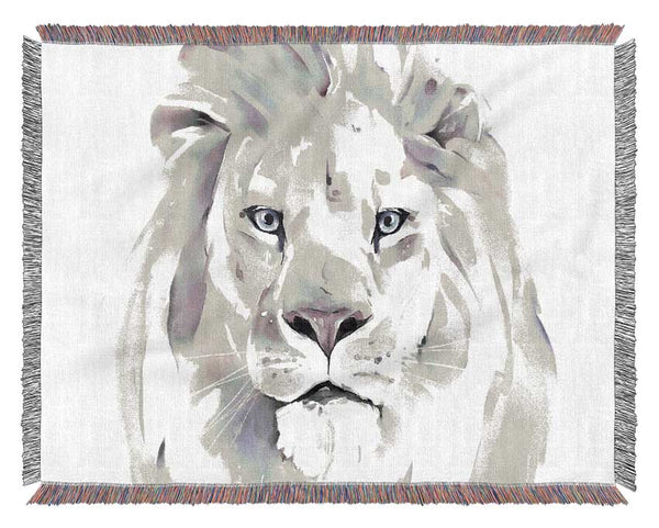 The Grey Lion Woven Blanket