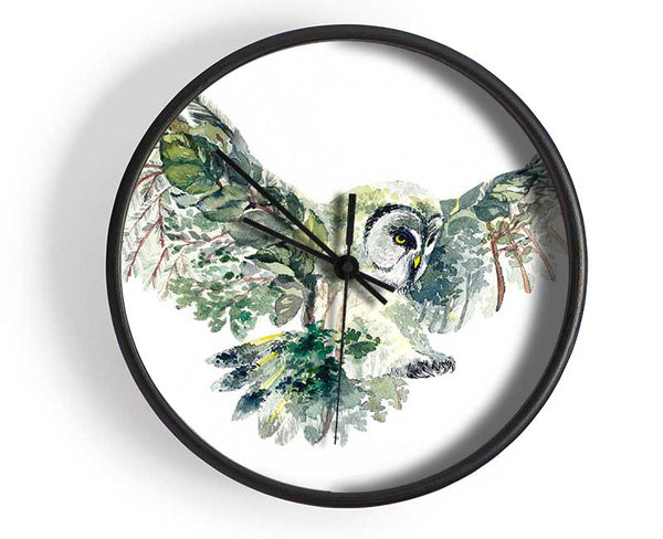 The Forest Owl Clock - Wallart-Direct UK