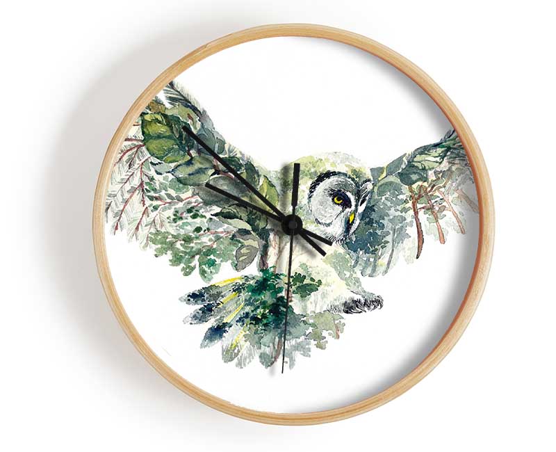 The Forest Owl Clock - Wallart-Direct UK