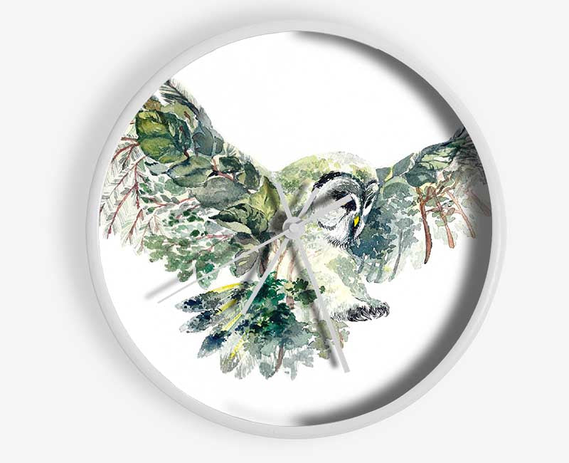 The Forest Owl Clock - Wallart-Direct UK